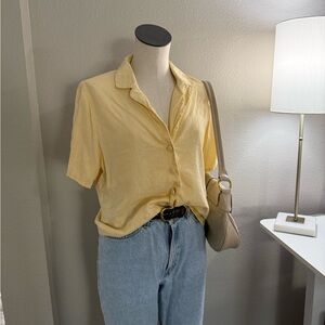 Cotton On Light Yellow Button-Down Shirt